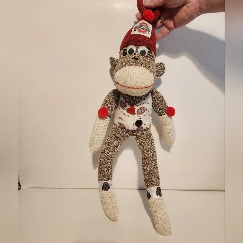 12” Ohio State Sock Monkey Plush